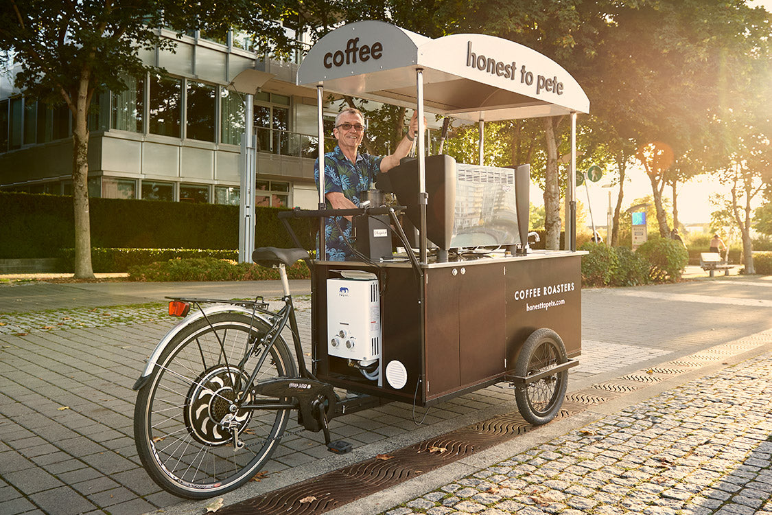 Honest to Pete - mobile bike stand supplying coffeee to all that need a great brew
